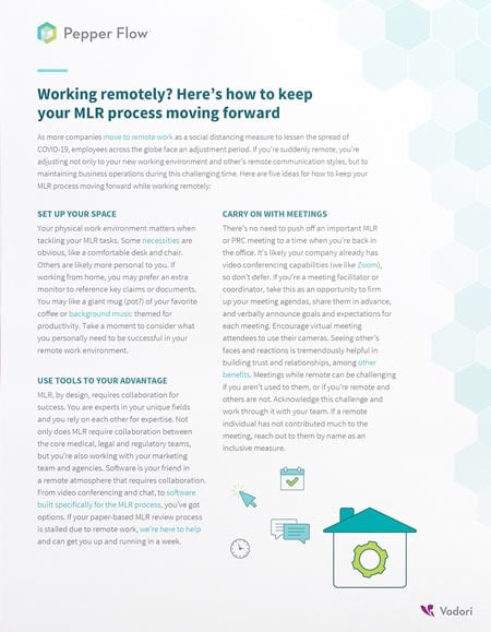 Working remotely? Here’s how to keep your MLR process moving forward thumbnail pdf