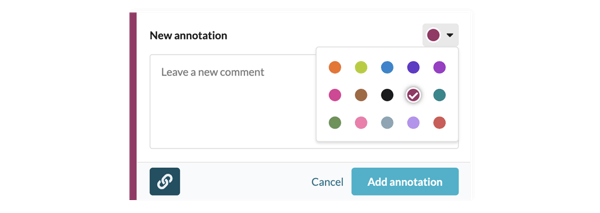 color coordination annotations