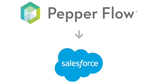 pepper flow salesforce connector
